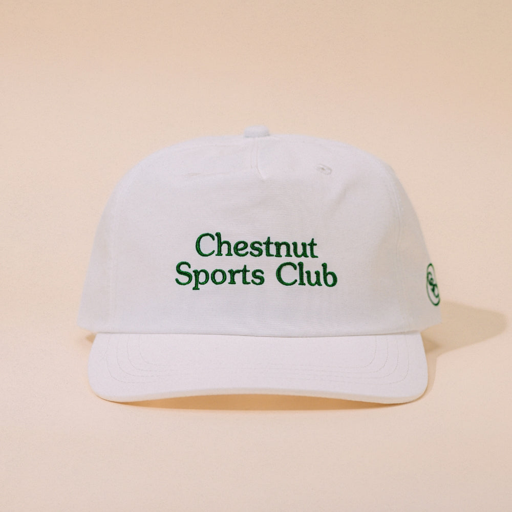 CSC CLUB CAP - WHITE NYLON